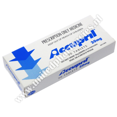 Accupril (Quinapril Hydrochloride) - 20mg (30 Tablets)