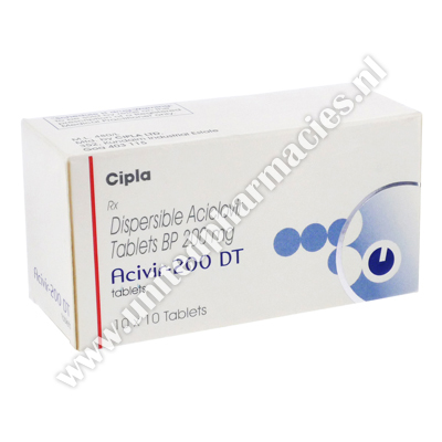 Acivir-200 DT (Aciclovir) - 200mg (10 Tablet)