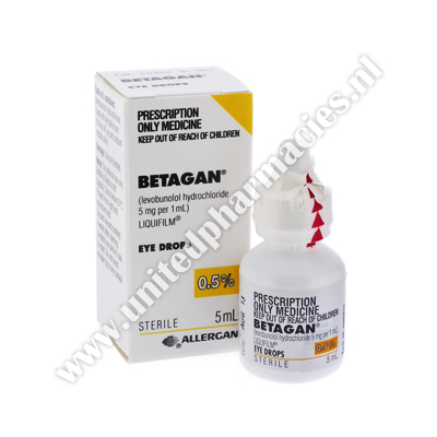 Betagan Eye Drops (Levobunolol Hydrochloride) - 0.5% (5mL Bottle)