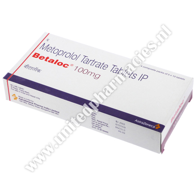 Betaloc (Metoprolol Tartrate) - 100mg (10 Tablets)