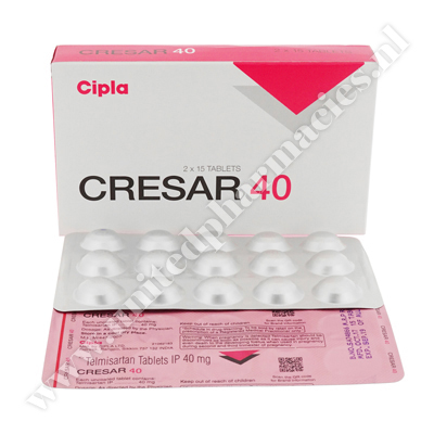 Cresar 40 (Telmisartan) - 40mg (30 Tablet)1