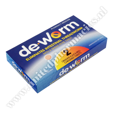 DeWorm (Mebendazole) - 100mg (2 Tablets)1
