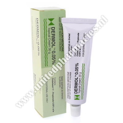 Dermol Cream (Clobetasol 17-Propionate) -  0.05% (30g Tube)