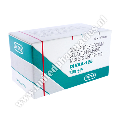 Divaa (Divalproex Sodium) - 125mg (10 Tablets)