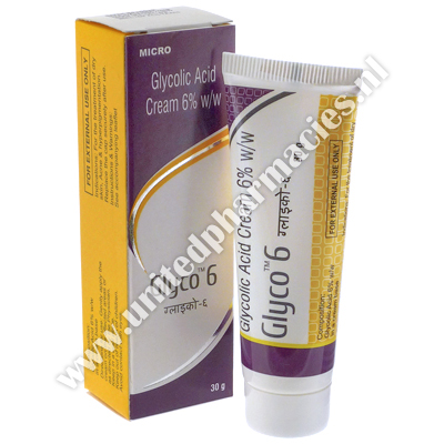 Glyco 6 Cream (Glycolic Acid) - 6% (30gm Tube)