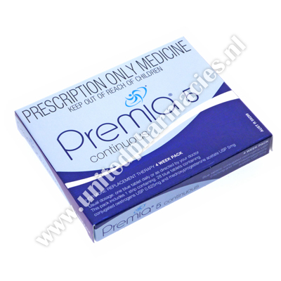 Premia Continuous (Conjugated Oestrogens/Medroxyprogesterone Acetate) - 5mg (28 Tablets)