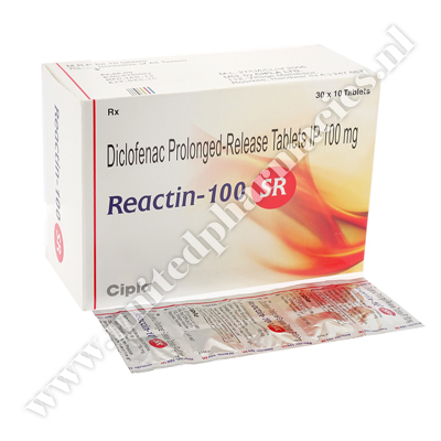 Reactin-100 SR (Diclofenac Sodium IP) - 100mg (10 Tablets)