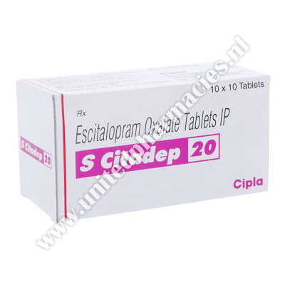 S Citadep (Escitalopram Oxalate) - 20mg (10 Tablets)