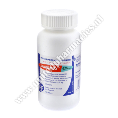 Synermox (Amoxicillin/clavulanic acid) - 500/125mg (100 Tablets)