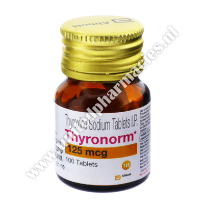 Thyronorm (Thyroxine Sodium) - 125mcg (100 Tablets)